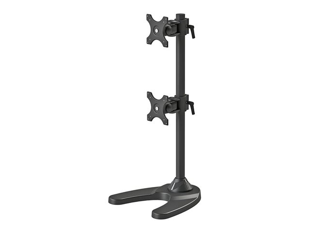Neomounts FPMA-D700DDV - Stand - full-motion - for 2 LCD displays - black - screen size: 10\"-27\" - desktop stand, grommet, desk-mountable