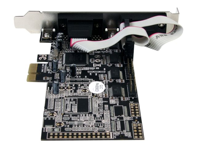 StarTech.com 4 Port Native PCI Express RS232 Serial Adapter Card with 16550 UART - Low Profile Serial Card (PEX4S553) - Serial adapter - PCIe 1.1 - RS-232 - 4 ports