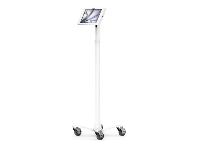 Compulocks iPad Air M2 11\" (2024), Apex Enclosure Rolling Cart - Rise Freedom - Mounting kit (enclosure, cart stand) - for tablet - lockable - medical - high-grade aluminium - white - screen size: 11\" - for Apple 11-inch iPad Air (M2)