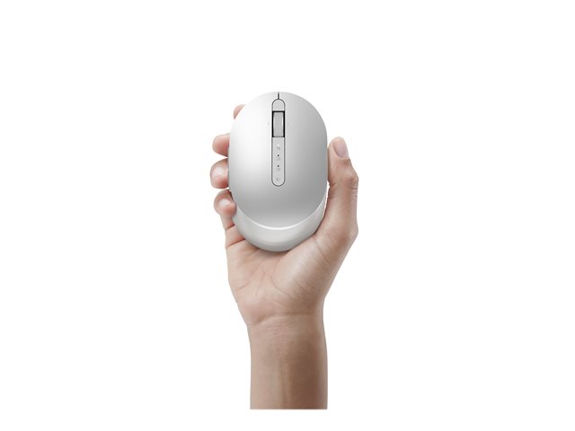 Dell Premier MS7421W - Mouse - optical - 7 buttons - wireless - 2.4 GHz, Bluetooth 5.0 - platinum silver - with 3 years Next Business Day Advanced Exchange Service