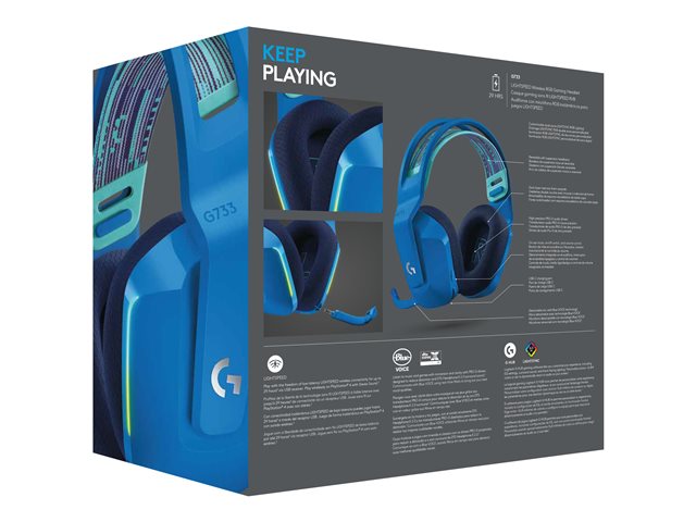 G733 LIGHTSPEED Wireless RGB Gaming Headset - BLUE - EMEA