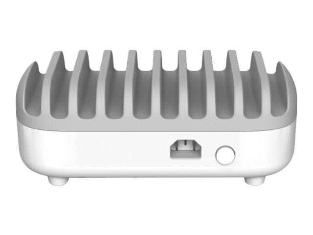 Compulocks 10 Ports USB Charging Dock Station With EU Plug - Charging station - 120 Watt - 2.4 A - 10 output connectors (USB)