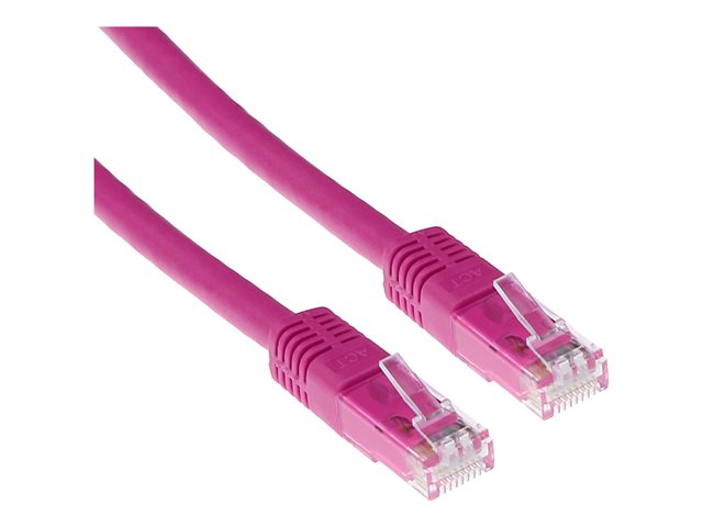 ACT Roze 1 5 meter U/UTP CAT6 patchkabel met RJ45 connectoren