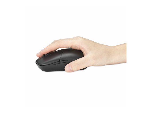Kensington MY430 EQ - Mouse - multi-device, rechargeable - optical - 6 buttons - wireless - 2.4 GHz, Bluetooth - USB wireless receiver - black