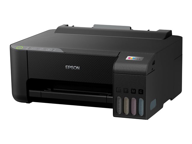 Epson EcoTank ET-1810 - Printer - colour - ink-jet - refillable - A4 - 5760 x 1440 dpi - up to 10 ppm (mono) / up to 5 ppm (colour) - capacity: 100 sheets - USB, Wi-Fi - black