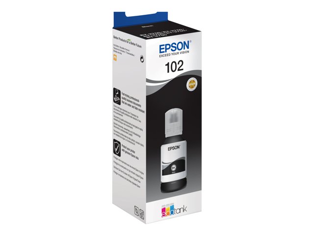 Epson 102 - 127 ml - black - original - ink tank - for EcoTank ET-15000, 2750, 2751, 2756, 2850, 2851, 2856, 3850, 4750, 4850, 4856