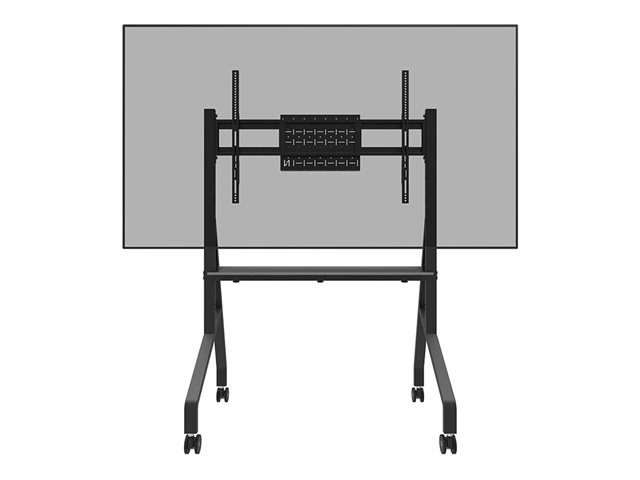 Neomounts FL50-525BL1 - Cart - sturdy - for flat panel - floor stand - lockable - steel - black - screen size: 55\"-86\"