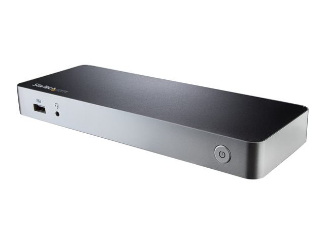 StarTech.com Dual Monitor USB C Docking Station with 60W Power Delivery for Windows Laptops, USB C to HDMI / DVI Dock, USB 3.1 Gen 1 Type C Dock with Charging, Thunderbolt 3 Compatible - 5-Port USB 3.0 Hub (MST30C2HHPDU) - Docking station - USB-C / Thunderbolt 3 - 2 x HDMI - 1GbE - 60 Watt
