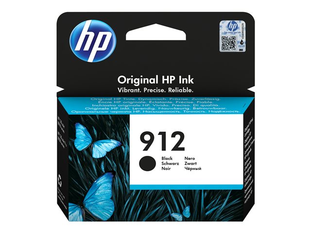 HP 912 - 8.29 ml - black - original - ink cartridge - for Officejet 80XX, Officejet Pro 80XX