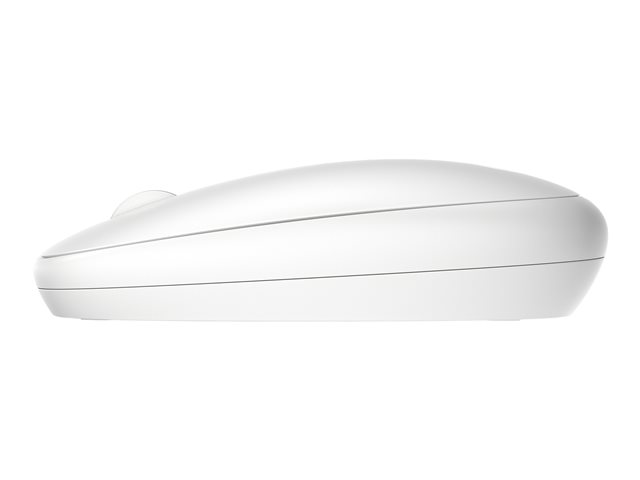 HP 240 - Mouse - right and left-handed - optical - 3 buttons - wireless - Bluetooth 5.1 - lunar white