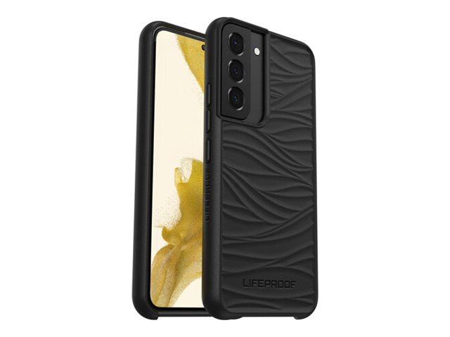 LifeProof WAKE - Back cover for mobile phone - 85% ocean-based recycled plastic - black - mellow wave pattern - for Samsung Galaxy S22