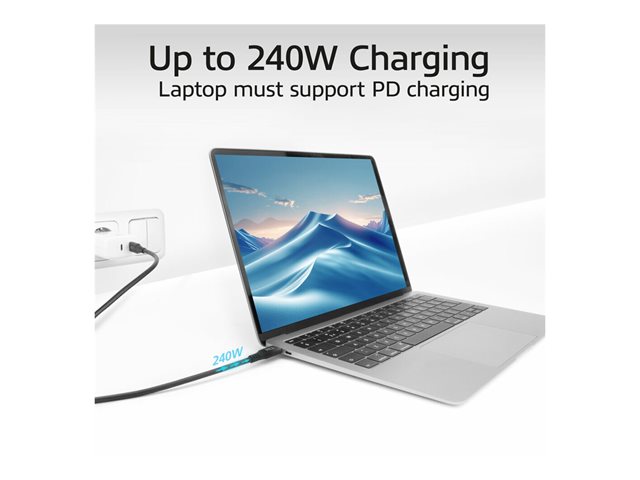 USB4 CM - CM 20GBPS 240W 0,5M. 1 stk