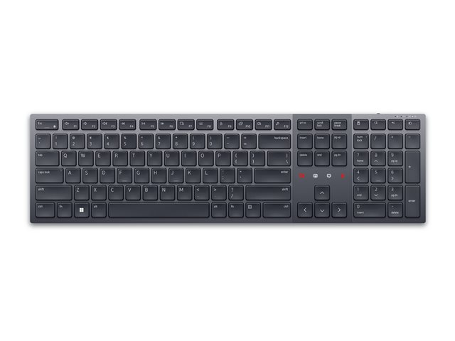 Dell Premier KB900 - Keyboard - collaboration - backlit - wireless - 2.4 GHz, Bluetooth 5.1 - QWERTZ - Swiss - graphite - with 3 years NBD Advance Exchange