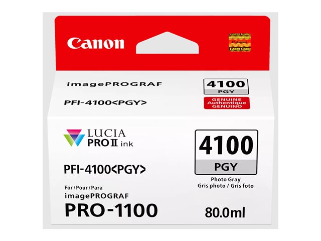 Canon PFI-4100 PGY - 80 ml - photo gray - original - hanging box - ink tank - for imagePROGRAF PRO-1100