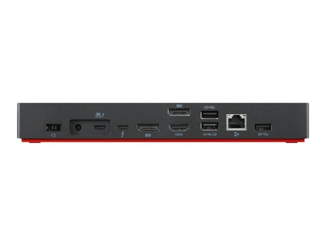 Lenovo ThinkPad Thunderbolt 4 WorkStation Dock - Port replicator - Thunderbolt 4 - 2 x DP, HDMI, 2 x Thunderbolt - 1GbE - 300 Watt - Campus