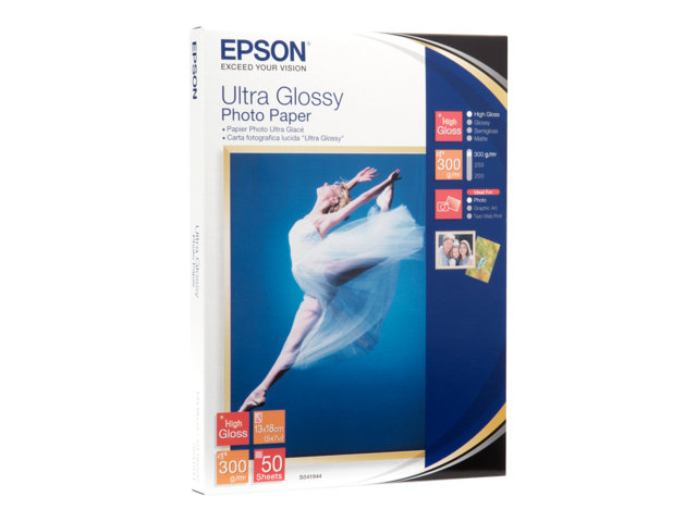 Epson Ultra Glossy Photo Paper - Glossy - 130 x 180 mm 50 sheet(s) photo paper - for EcoTank ET-1810, 2810, 2811, 2814, 2815, 2820, 2825, 2826, 2850, 2851, 2856, 4800, 4850