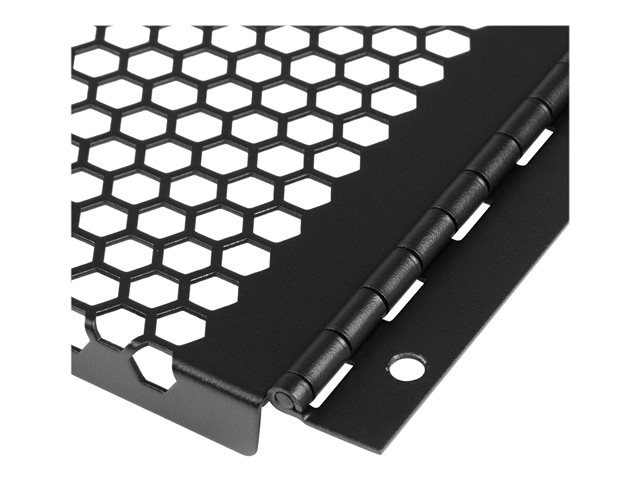 4U Vented Blank Panel with Hinge - Server Rack Filler Panel - Improve the organization appearance of your rack while maintaining easy access and airflow