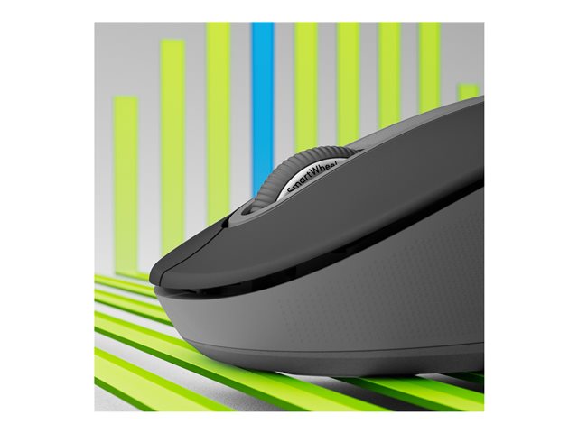 Logitech Signature M650 L for Business - Mouse - right-handed - 5 buttons - wireless - 2.4 GHz, Bluetooth - Logitech Logi Bolt USB receiver - graphite