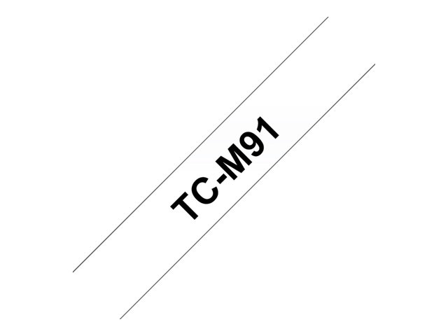 Brother TCM91 - Matte - 9 mm x black on clear - tape - for P-Touch PT-2000, PT-3000, PT-500, PT-5000, PT-8E