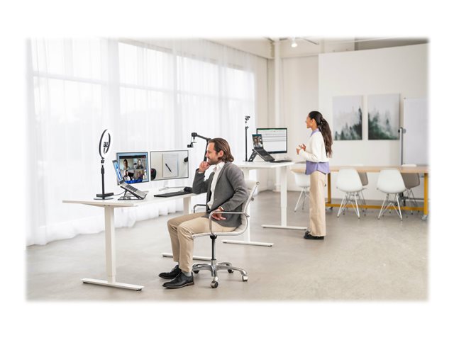 Kensington A1020 - Mounting kit (boom arm, C-clamp) - articulating - for microphone / webcam / light - desk-mountable - for Kensington ProVC Bundle