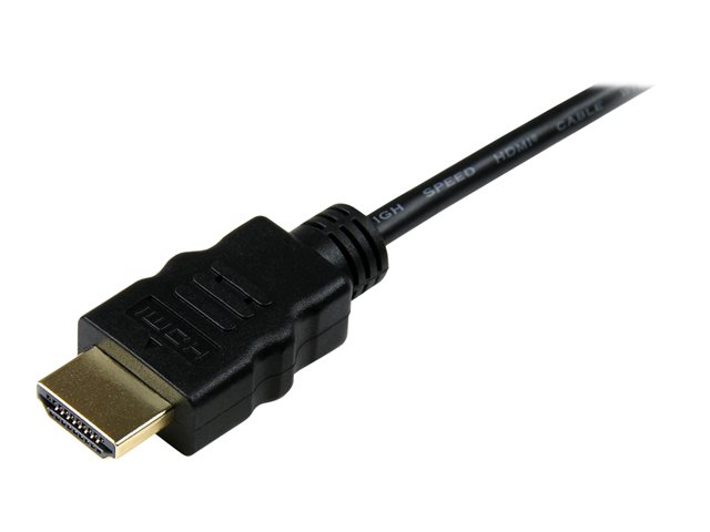 StarTech.com 2m High Speed HDMI Cable with Ethernet HDMI to HDMI Micro - HDMI with Ethernet cable - HDMI male to micro HDMI male - 2 m - black