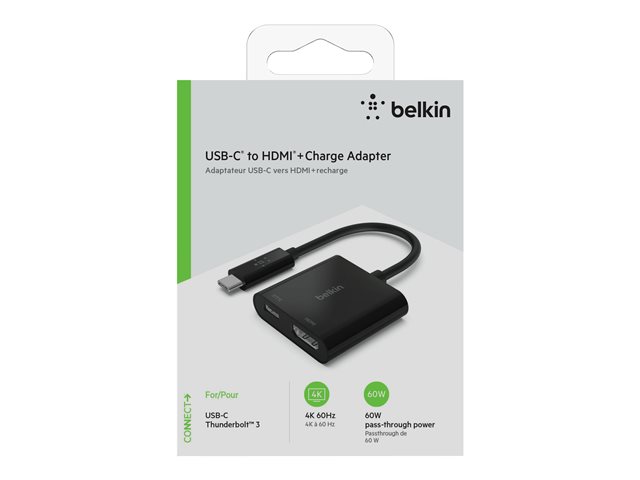 USB-C to HDMI + Charge Adapter 60W PD