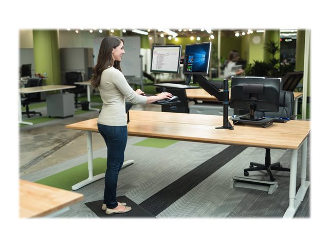 Kensington - Mounting component (dual arm) - for 2 monitors - black - screen size: up to 24\"