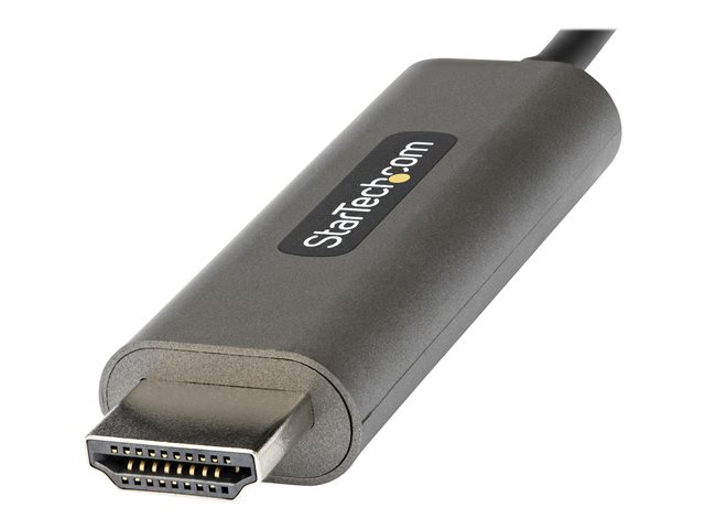 StarTech.com 9.8ft (3m) USB C to HDMI Cable 4K 60Hz with HDR10, Ultra HD USB Type-C to 4K HDMI 2.0b Video Adapter Cable, USB-C to HDMI HDR Monitor/Display Converter, DP 1.4 Alt Mode HBR3 - Thunderbolt 3 Compatible (CDP2HDMM3MH) - Adapter cable - 24 pin USB-C male to HDMI male - 3 m - black - 4K support, active