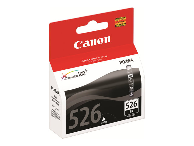 Canon CLI-526BK - Black - original - ink tank - for PIXMA iP4950, iX6550, MG5250, MG5350, MG6150, MG6250, MG8150, MG8250, MX715, MX885, MX895