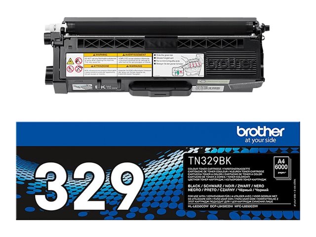 Brother TN329BK - Black - original - toner cartridge - for Brother DCP-L8450CDW, HL-L8350CDW, HL-L8350CDWT, MFC-L8850CDW