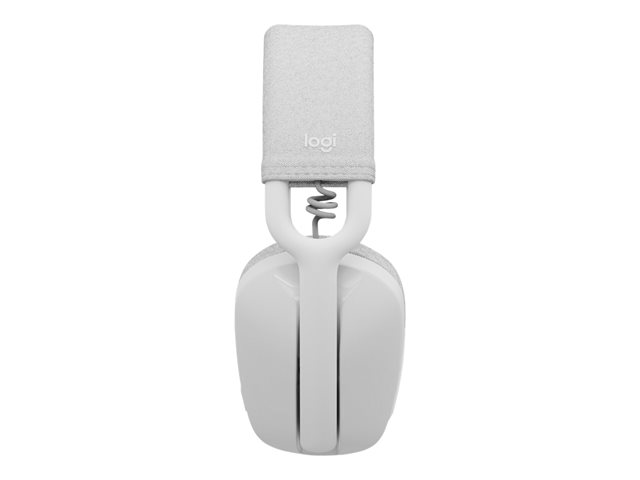 Logitech Zone Vibe 100 - Headset - full size - Bluetooth - wireless - off-white