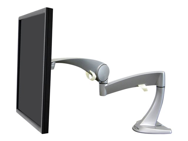 Ergotron Neo-Flex - Mounting kit (articulating arm, extension, base, desk clamp mount, grommet mount) - for LCD display - solid aluminium - silver - screen size: up to 24\"