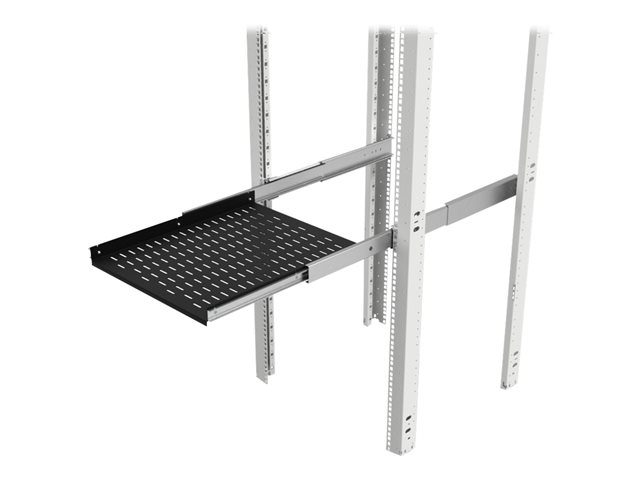 Telescopic 19-inch shelf 75KG D500 Black