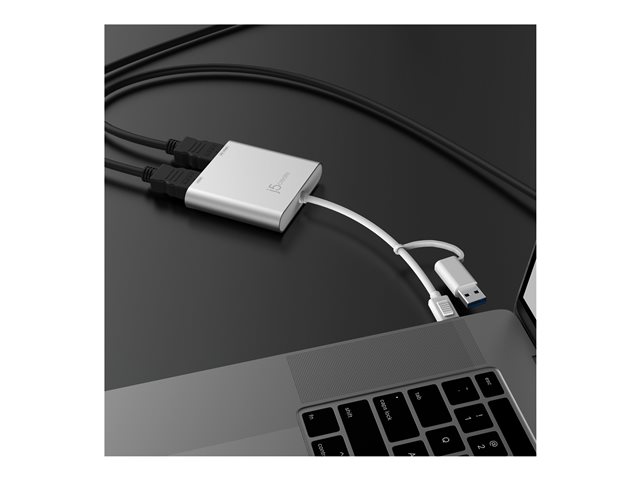 USB-C to Dual HDMI Multi-Monitor Adapter