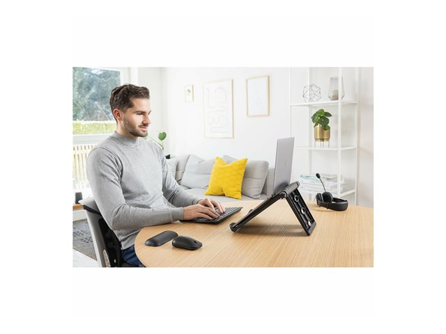 Kensington SmartFit Easy Riser EQ - Notebook cooling pad - 12\" - 17\" - black