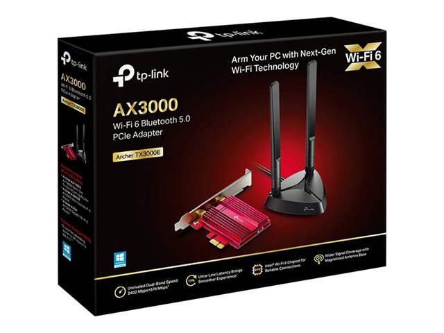 TP-Link Archer TX3000E - Network adapter - PCIe - Bluetooth 5.0, 802.11ax