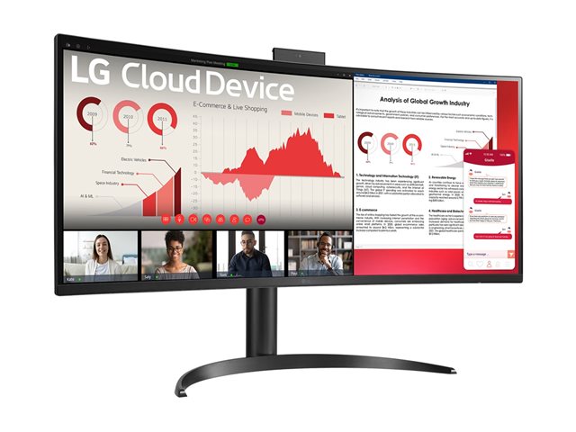 LG 34CR651N-6P - Thin client - all-in-one 1 x Pentium Silver N6005 / up to 3.3 GHz - RAM 8 GB - SSD 256 GB - UHD Graphics - IEEE 802.11ax (Wi-Fi 6), Gigabit Ethernet - no OS - monitor: LED 34\" 3440 x 1440 (WQHD) @ 75 Hz - black
