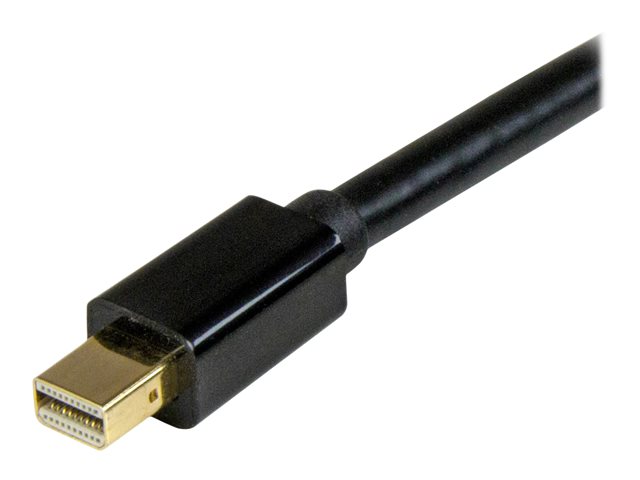StarTech.com Mini DisplayPort to HDMI Adapter Cable - mDP to HDMI Adapter with Built-in Cable - Black - 5 m (15 ft.) - Ultra HD 4K 30Hz (MDP2HDMM5MB) - Adapter cable - Mini DisplayPort male to HDMI male - 5 m - black - 4K support