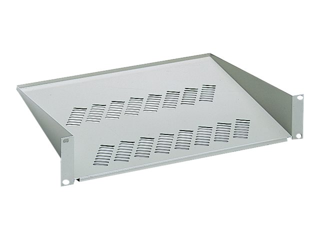 V.Knurr 19in QuickFix Shelf Du003d565-740 WxLu003d430x500 RAL 7021 sheet steel