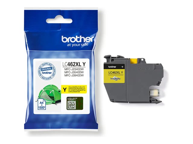 Brother LC462XLY - High capacity - yellow - original - ink cartridge - for Brother MFC-J2340DW, MFC-J3540DW, MFC-J3940DW