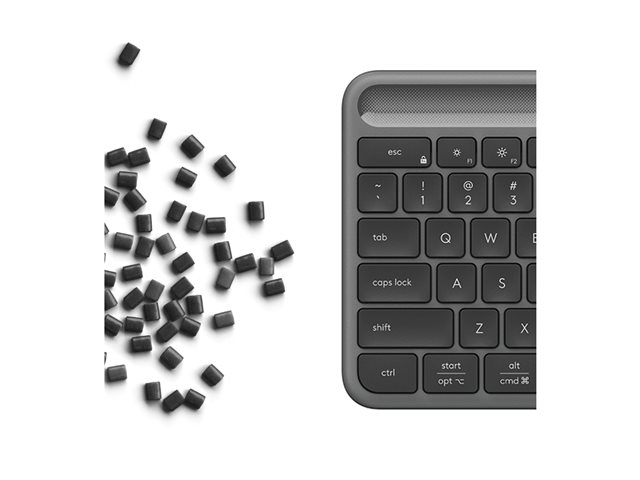SLIM SOLAR+ KEYBOARD GRAPHITE - DEU - CE