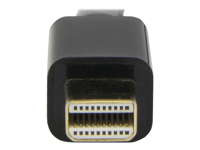 StarTech.com Mini DisplayPort to HDMI Adapter Cable - mDP to HDMI Adapter with Built-in Cable - Black - 5 m (15 ft.) - Ultra HD 4K 30Hz (MDP2HDMM5MB) - Adapter cable - Mini DisplayPort male to HDMI male - 5 m - black - 4K support