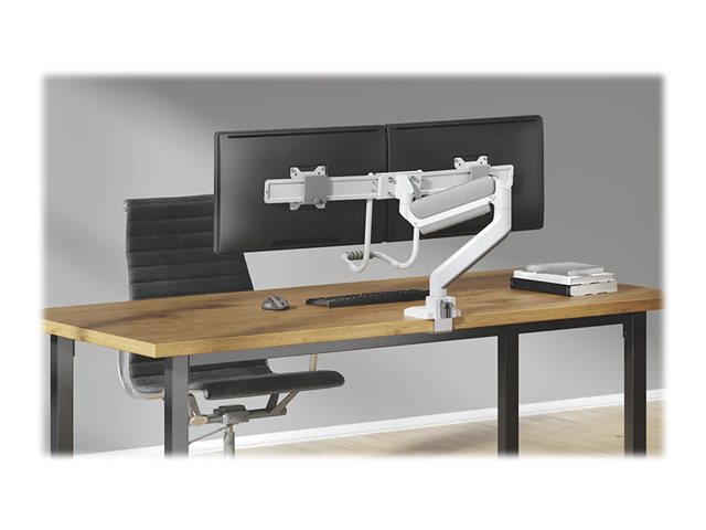 Neomounts NEXT Core Desk Mount 2 screens (Topfix clamp/grommet)