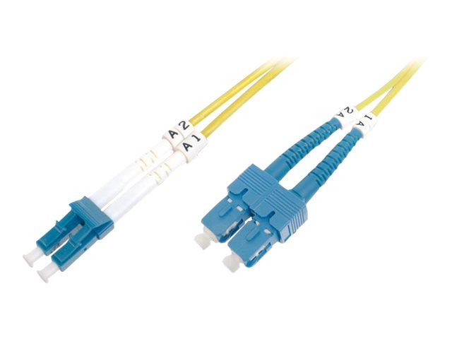 FO PATCH CORD DUPLEX SC (APC) TO LC (P