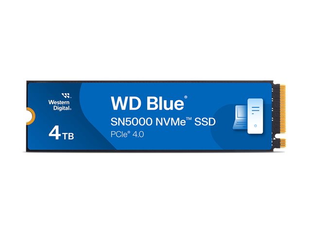 WD Blue SN5000 WDS400T4B0E-00BKY0 - SSD - 4 TB - internal - M.2 2280 - PCIe 4.0 x4 (NVMe)