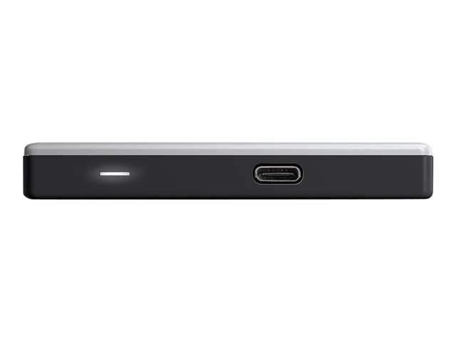 WD My Passport Ultra WDBC3C0020BSL - Hard drive - encrypted - 2 TB - external (portable) - USB 3.0 (USB-C connector) - 256-bit AES - silver