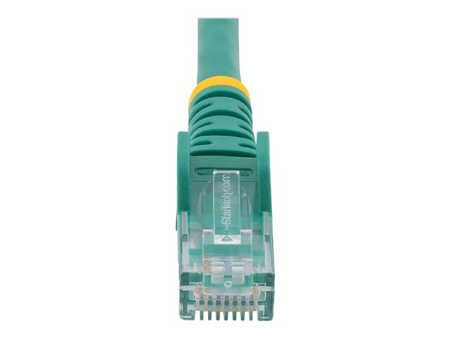 StarTech.com 15m CAT6 Ethernet Cable, 10 Gigabit Snagless RJ45 650MHz 100W PoE Patch Cord, CAT 6 10GbE UTP Network Cable w/Strain Relief, Green, Fluke Tested/Wiring is UL Certified/TIA - Category 6 - 24AWG (N6PATC15MGN) - Patch cable - RJ-45 (M) to RJ-45 (M) - 15 m - UTP - CAT 6 - molded, snagless - green