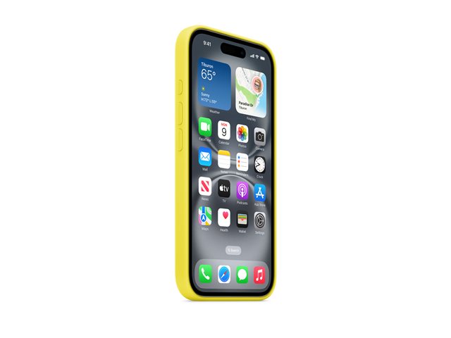 Apple - Back cover for mobile phone - MagSafe compatibility - silicone - star fruit - for iPhone 16