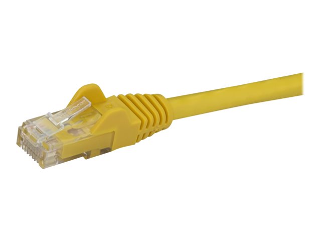StarTech.com 5m CAT6 Ethernet Cable, 10 Gigabit Snagless RJ45 650MHz 100W PoE Patch Cord, CAT 6 10GbE UTP Network Cable w/Strain Relief, Yellow, Fluke Tested/Wiring is UL Certified/TIA - Category 6 - 24AWG (N6PATC5MYL) - Network cable - RJ-45 (M) to RJ-45 (M) - 5 m - UTP - CAT 6 - snagless, stranded - yellow