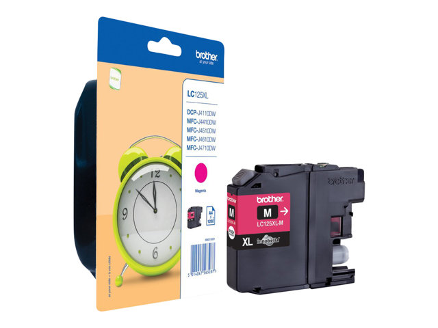 Brother LC125XLY - Super High Yield - yellow - original - blister - ink cartridge - for Brother DCP-J4110DW, MFC-J4410DW, MFC-J4510DW, MFC-J6520DW, MFC-J6720DW, MFC-J6920DW